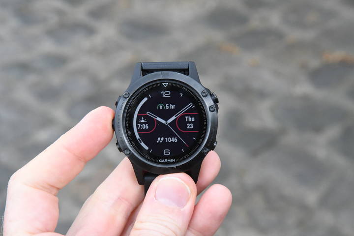 garmin fenix 5 24 hour time