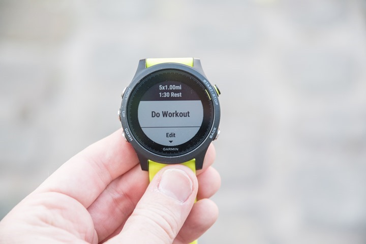 garmin watch interval training