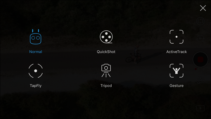 DJI Spark Intelligent Flight Modes