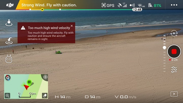 DJI-Spark-High-Wind-Warning