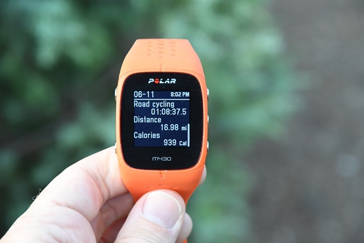 polar m430 cadence