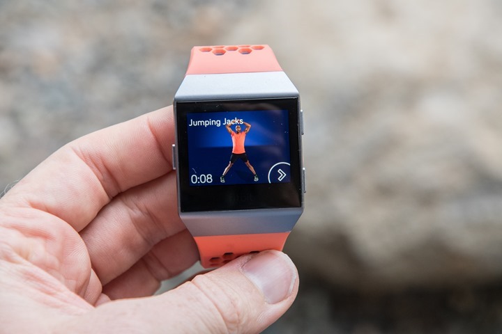 Fitbit ionic battery store life with gps