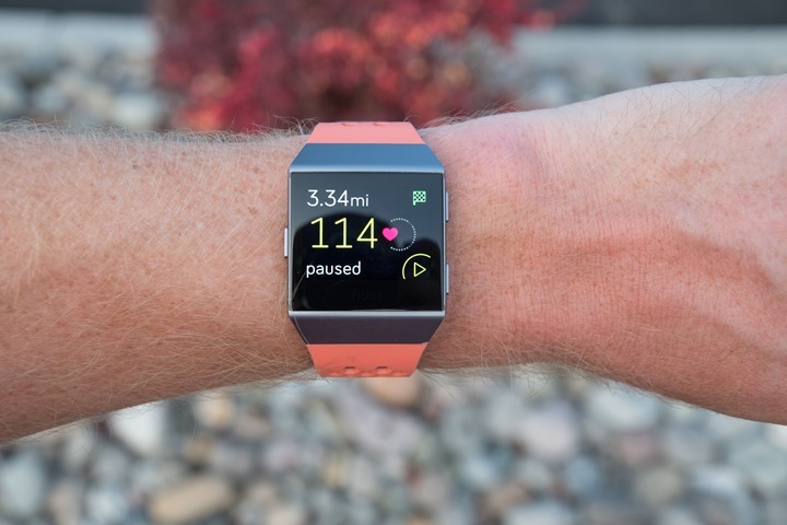 fitbit ionic heart rate sensor