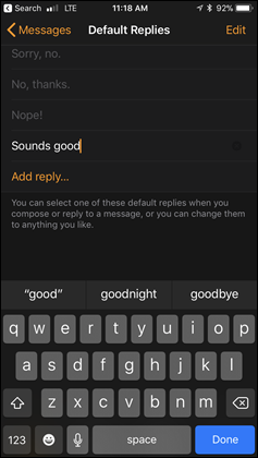 Apple Watch Series 3 Text Messages Custom Replies