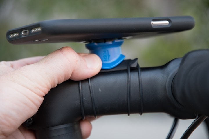 Test Support de smartphone Quad Lock Handlebar/Stem Mount : simple