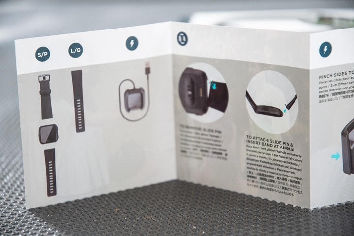 fitbit versa box contents