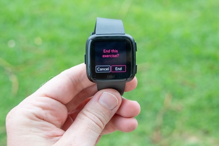 running with fitbit versa 2