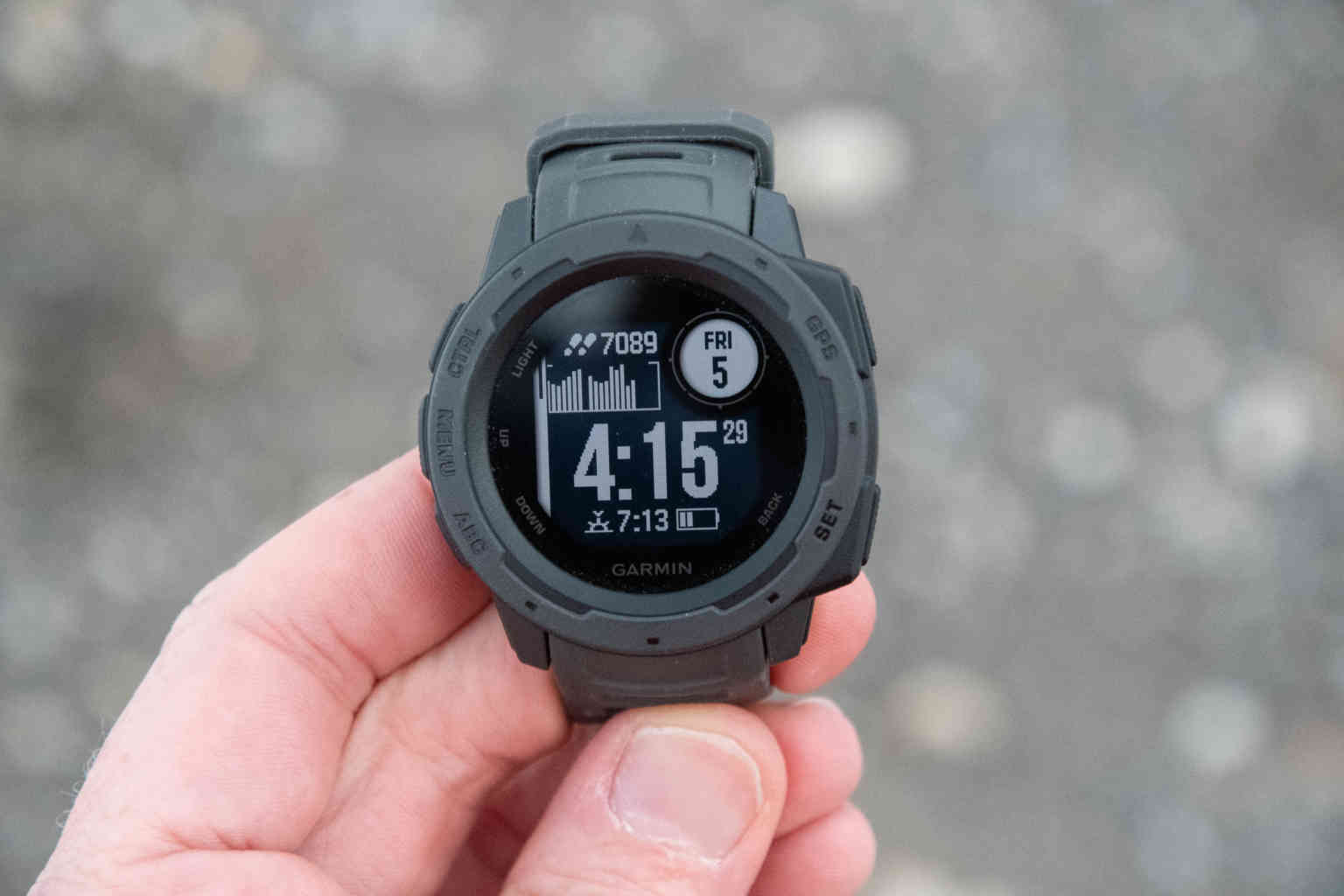 garmin instinct watch face size