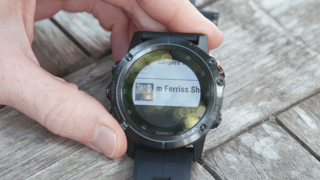 Garmin fenix 5 store spotify control