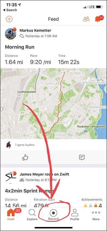 strava bicycle