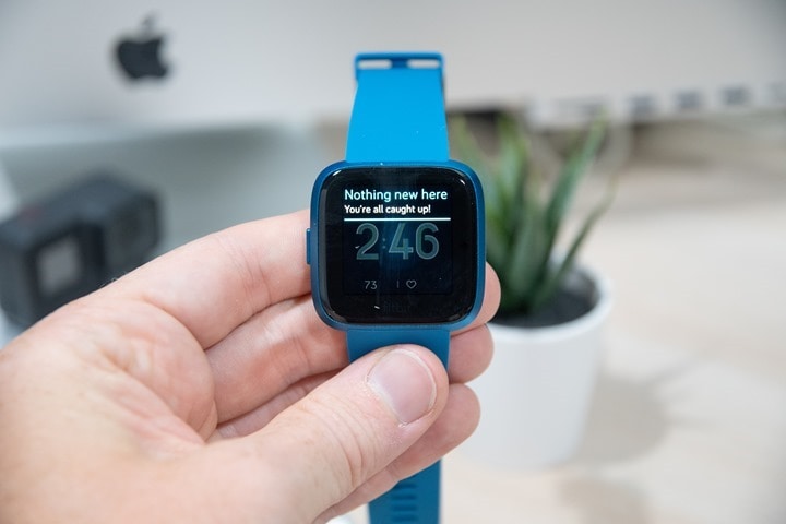 how to set up notifications on fitbit versa lite