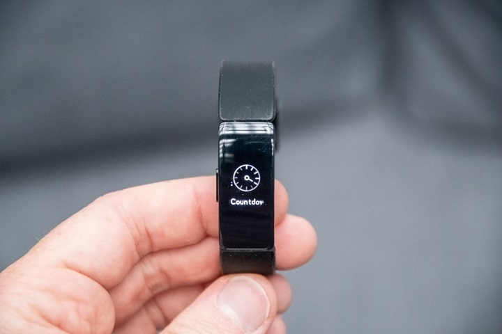 does the fitbit charge 3 have a stopwatch