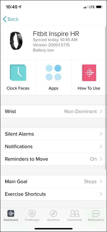 Fitbit-Inspire-Device-Settings