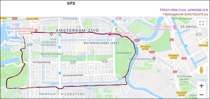 fitbit track gps