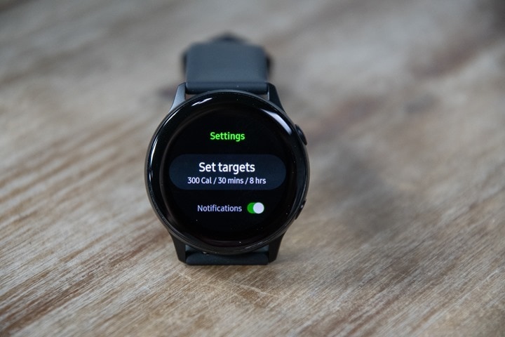 galaxy watch active workouts