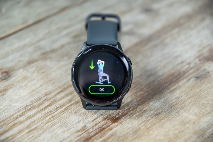 Samsung galaxy watch workout modes online