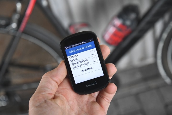 Garmin edge 830 online cadence sensor