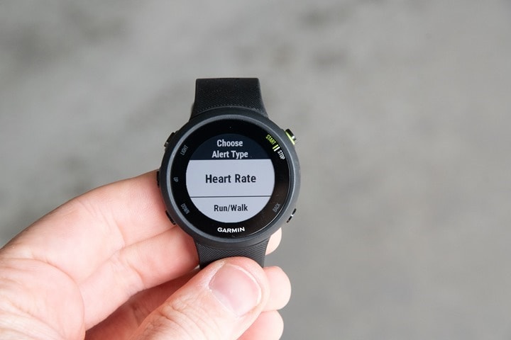 Garmin forerunner 45 heart rate zones display sale