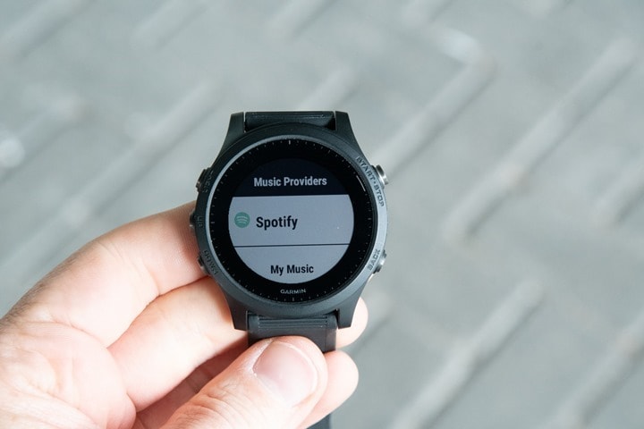 Spotify on forerunner 645 online