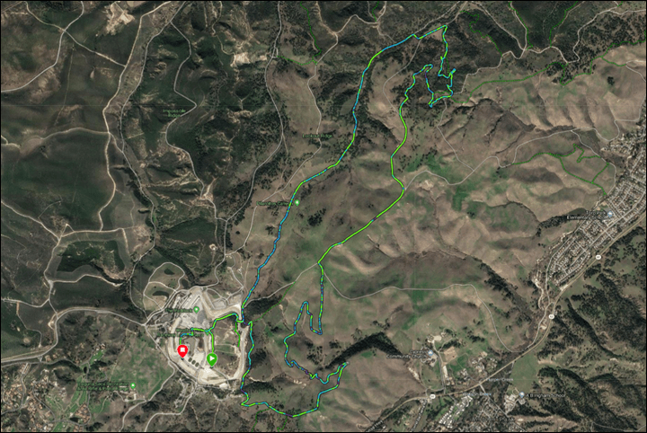 Route navigation view partially covered by green bar - Edge 530