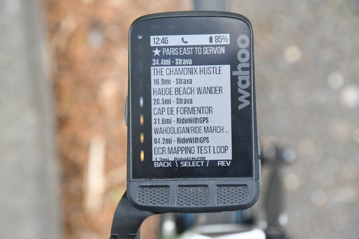 wahoo elemnt roam garmin connect