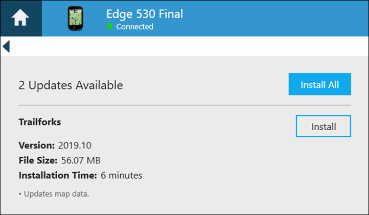 Garmin edge 1000 cannot unlock online maps