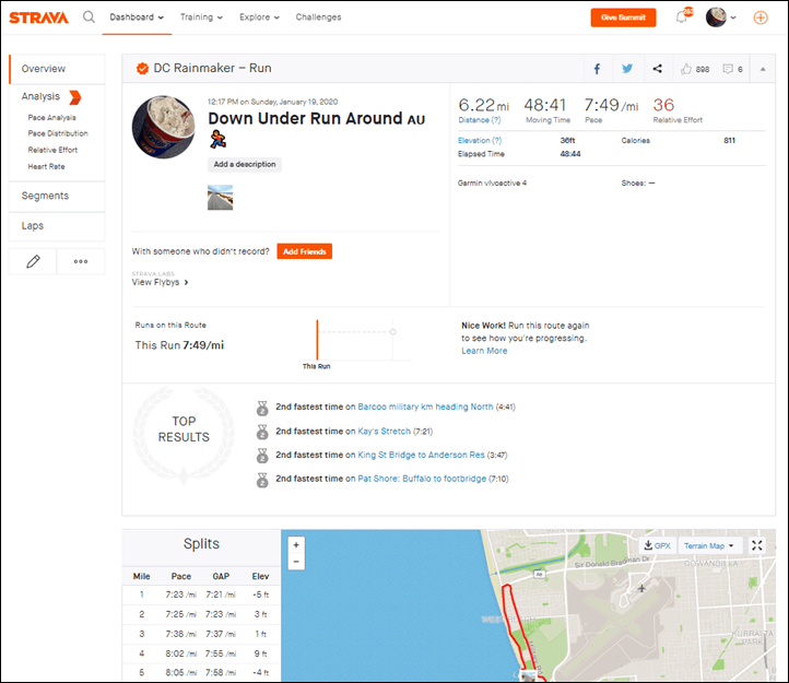 Strava 2025 vivoactive 4