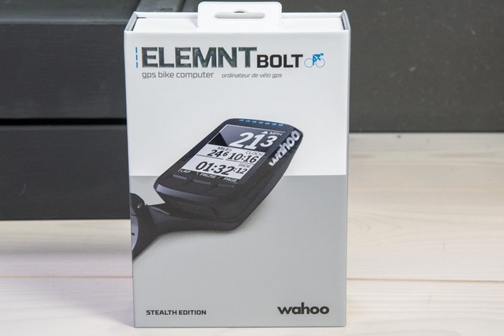 wahoo elemnt bolt what's in the box