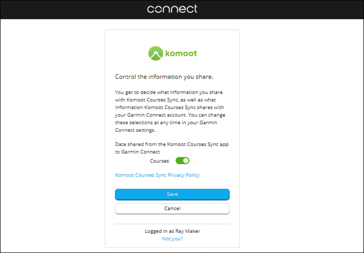 garmin connect export data bad sync