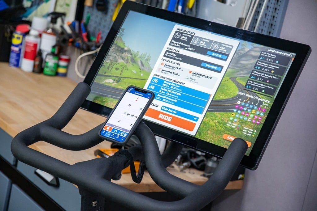 peloton bike and zwift