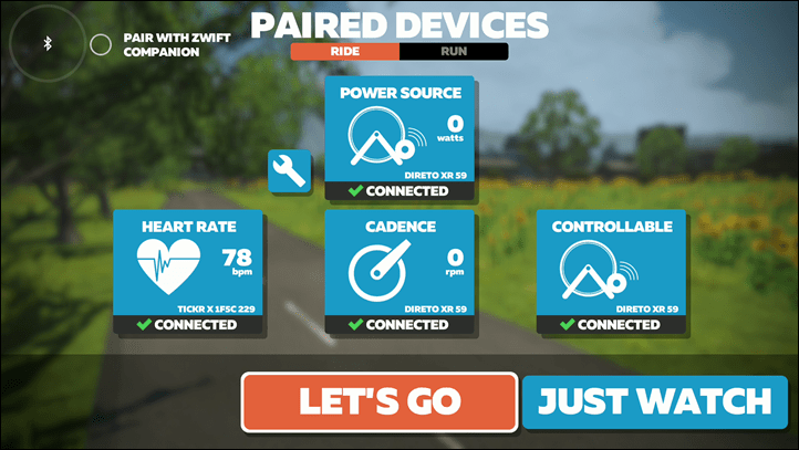 connect elite direto to zwift