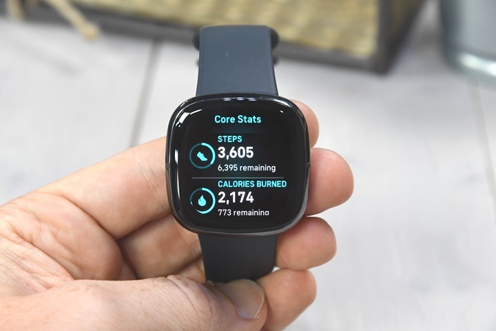 fitbit sense storage