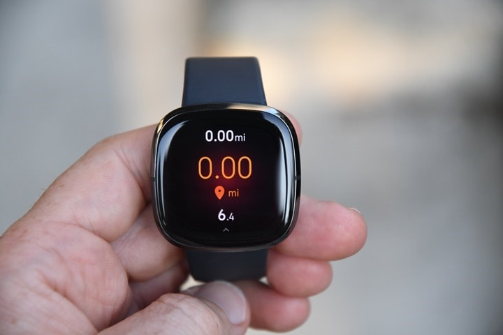 fitbit sense running