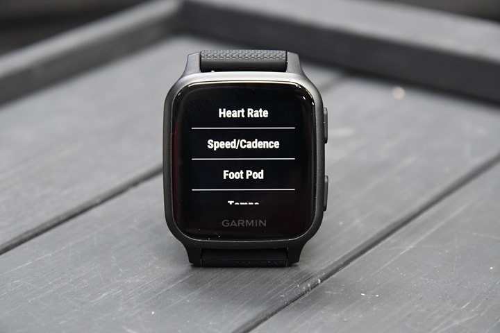 Garmin-Venu-SQ-Sensor-Pairing-Menu