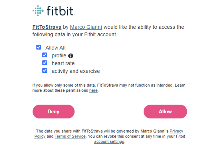 import fitbit to strava