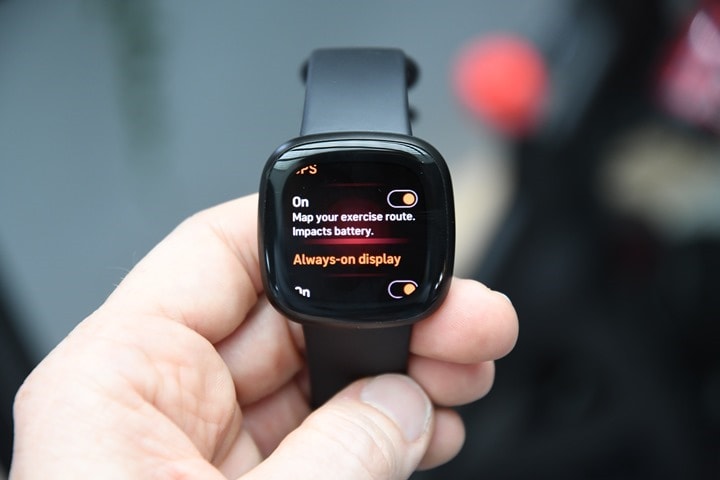 fitbit versa 3 display