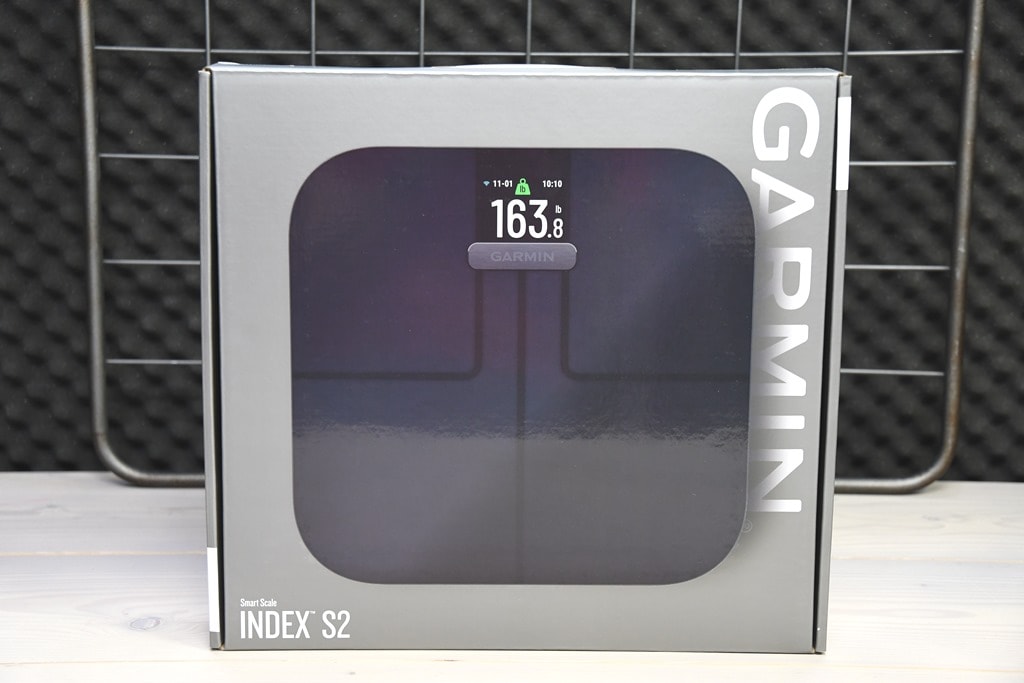 White Garmin Index S2 Measure Body Fat Smart Scale with Wireless Connectivity Muscle Body Water% and More Bone Mass 