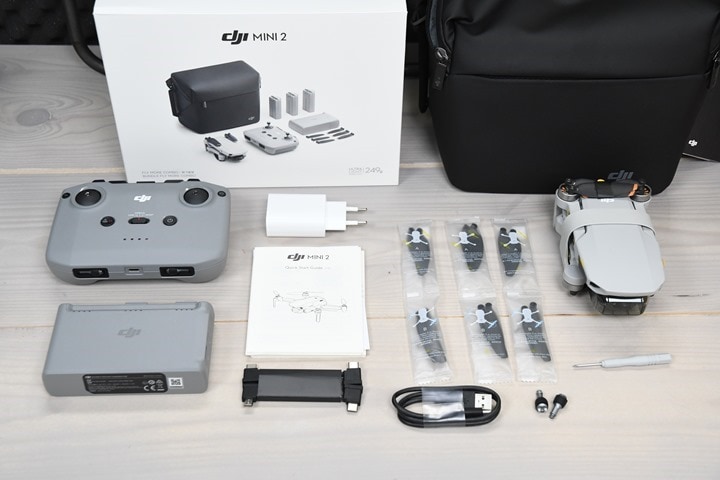 dji mini 2 fly more combo setup