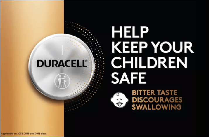  Duracell Specialty 2032 Lithium Coin Battery 3 V, Pack of 4,  with Baby Secure Technology (CR2032) : Everything Else