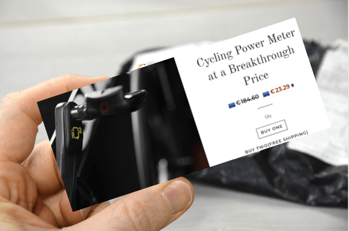 Budget bike power online meter