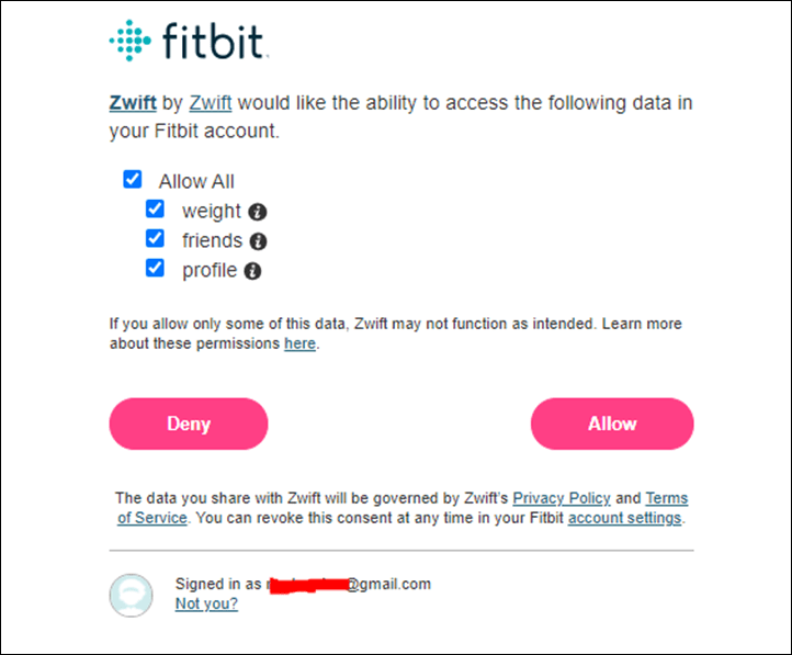 zwift fitbit heart rate