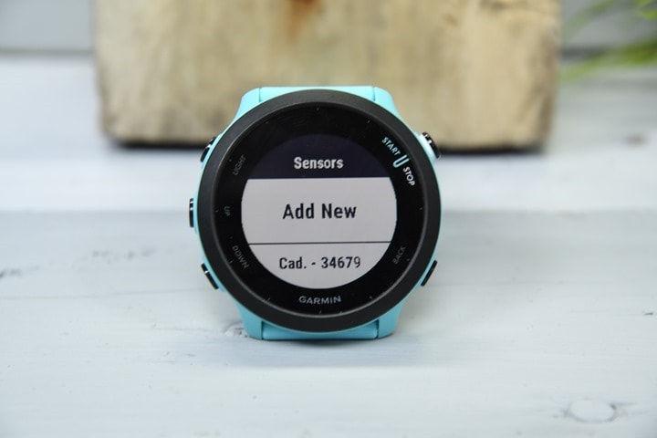 Garmin forerunner cadence online sensor