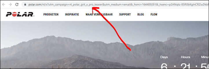 Voor het geval je dit niet visueel kunt zien, staat er polar_grit_x_pro_teaser