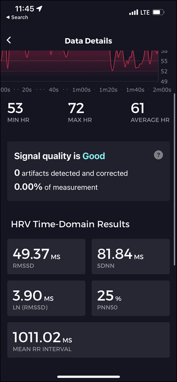 Polar H10 taking Elite HRV Data