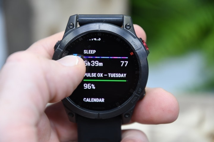 Garmin fenix 5x touch 2024 screen