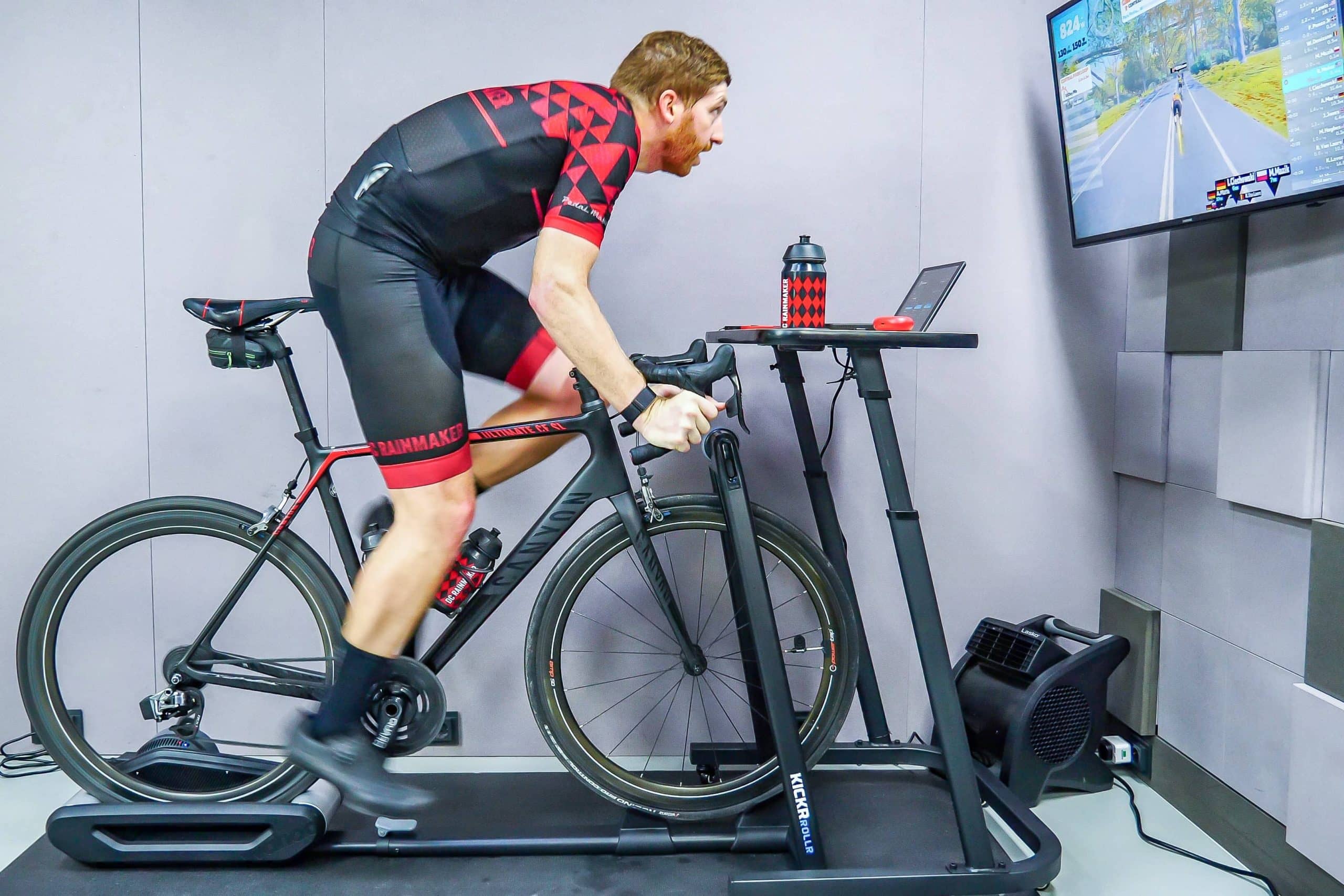 using zwift with rollers