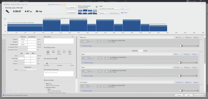 TrainingPeaksWorkoutPlan
