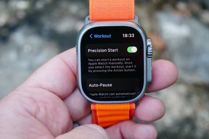 Apple watch workout hot sale cycling auto pause