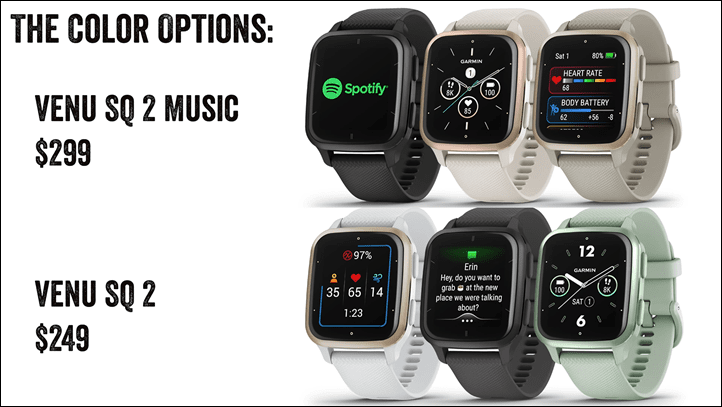 Venu Sq 2 vs Venu Sq - Latest Garmin compared to Watch SE plus opinion