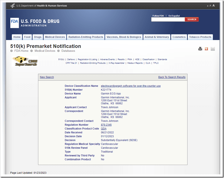 Garmin-USFDAApproval